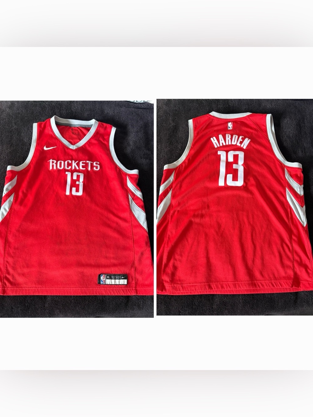 Houston Rockets x Nike x James Harden #13 red Jersey size men's small YXL